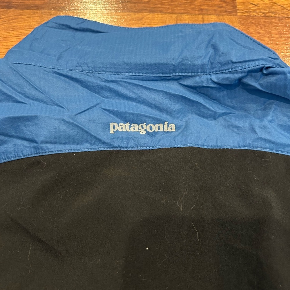 Patagonia Men's Nine Trails Jacket Blue Black Size XL Lightweight Packable - Picture 8 of 9
